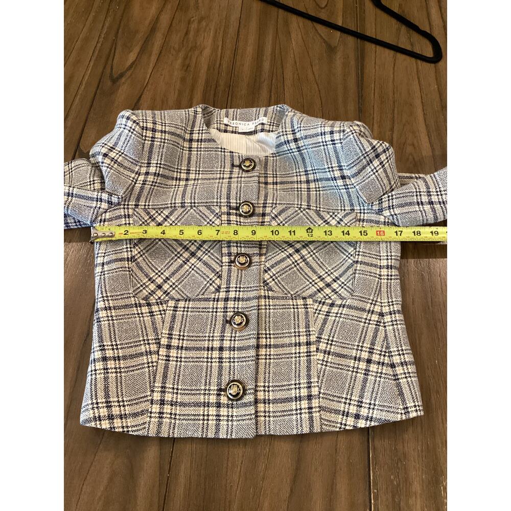 Veronica Beard Vohra Plaid Cropped Jacket Blazer Size 4 - Picture 6 of 11